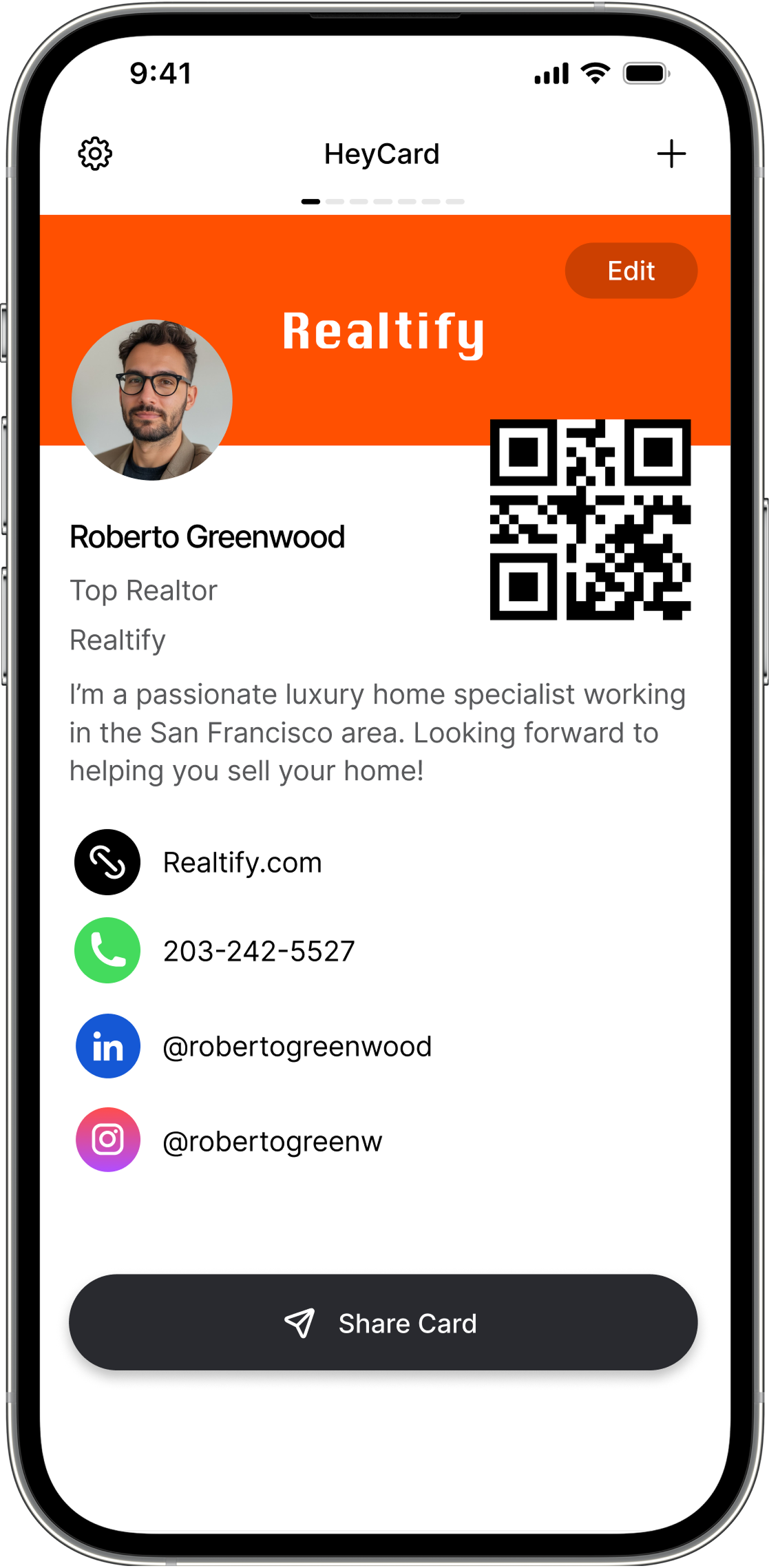 HeyCard Digital Business Card